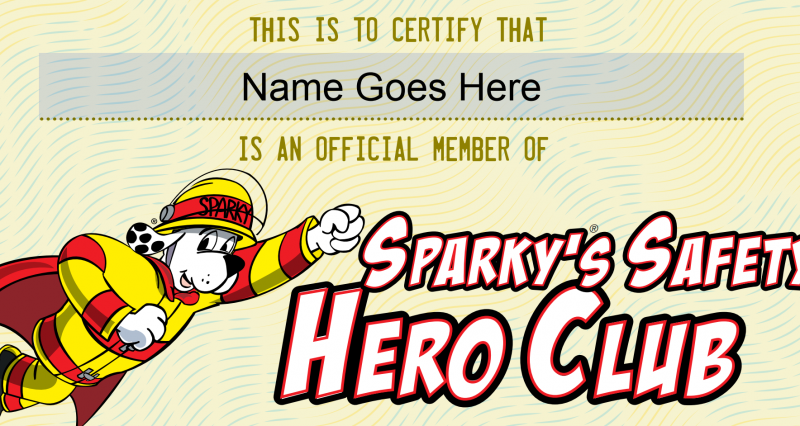 Hero Club Name Certificate
