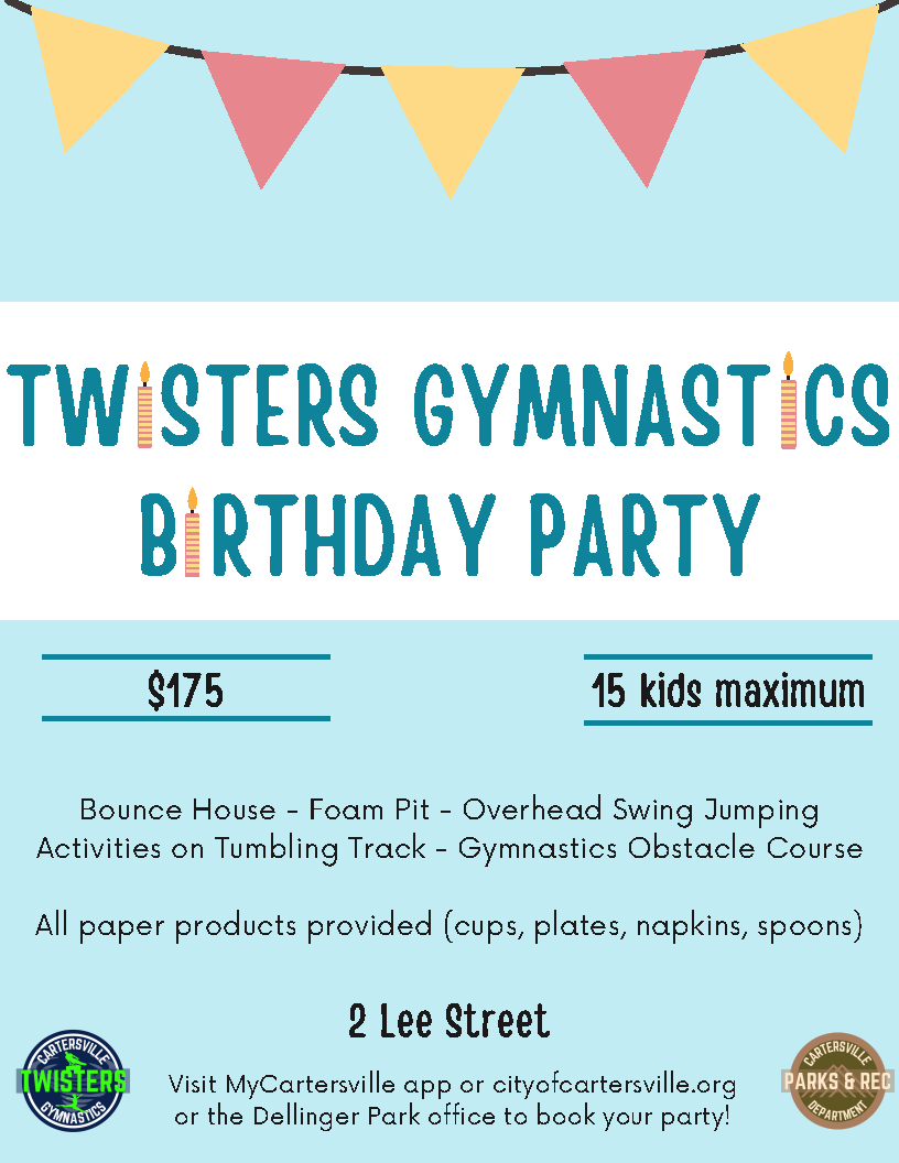 Gymnastics Birthday Party Cartersville Georgia