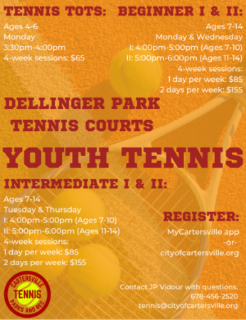 2324 Youth Tennis Classes