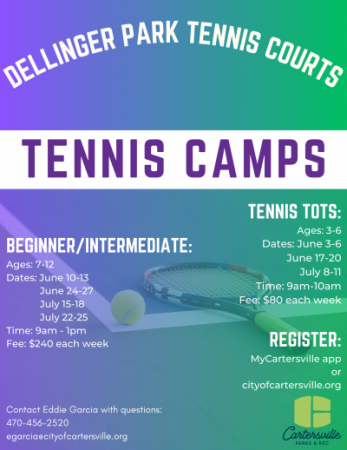 Tennis Camps Summer 2024