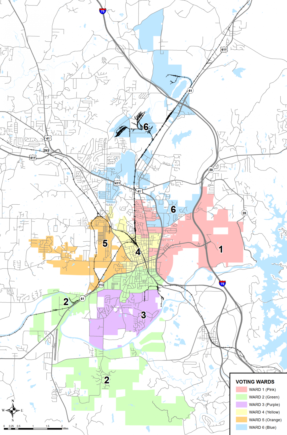 2022 Cartersville Ward Map